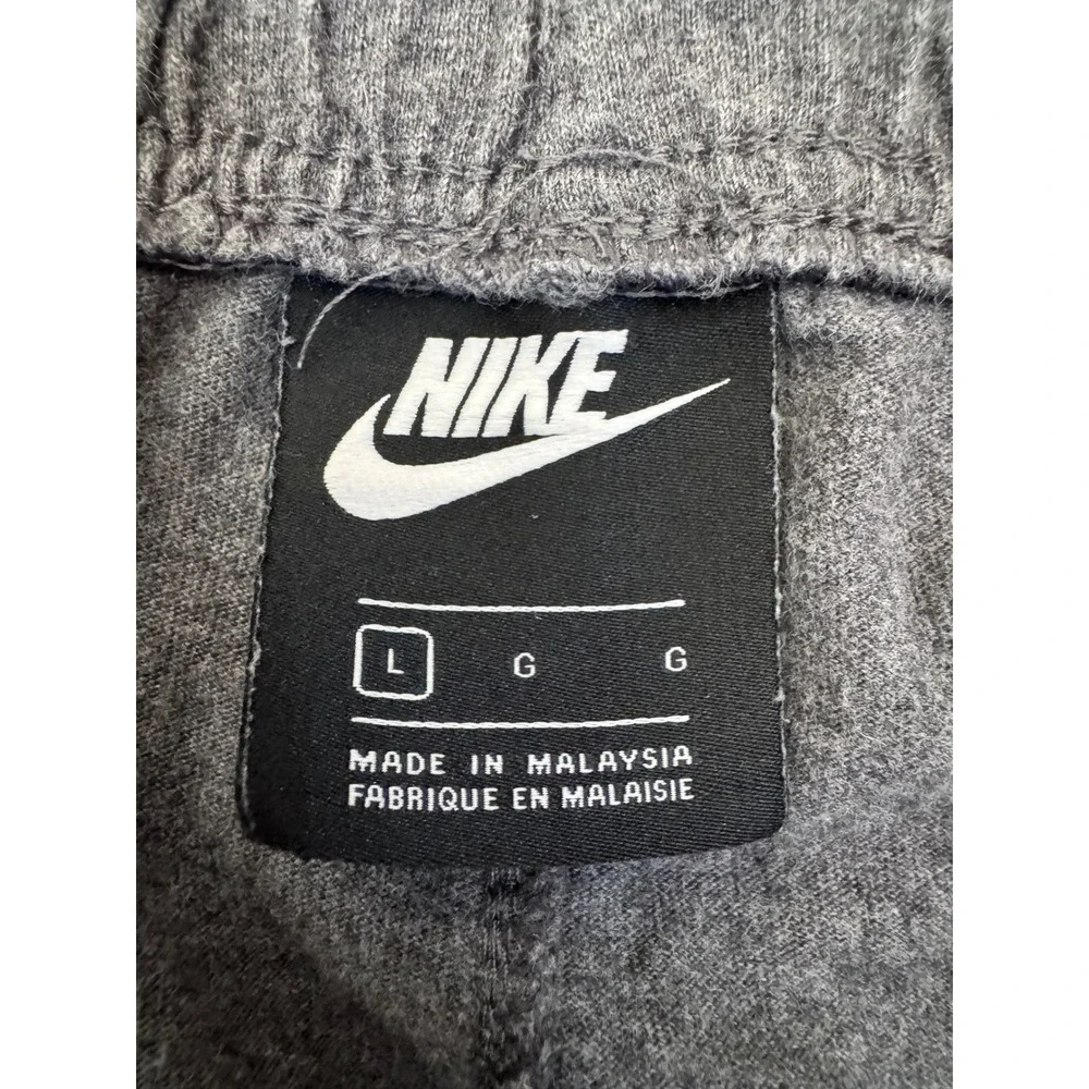 Nike Men's Sportswear Club Fleece Jogger Sweatpants Cuffed Gray Size Large